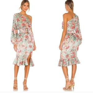 HEMANT AND NANDITA OLIVIA MIDI DRESS XS